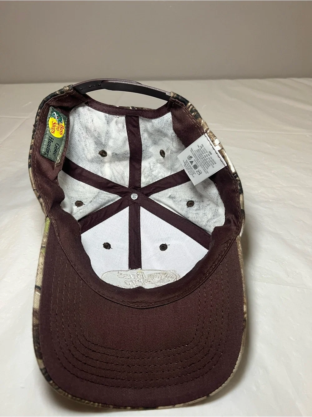 Bass Pro Shops Camo Snap Back Adjustable Baseball Hat Cap Outdoors Store Fishing